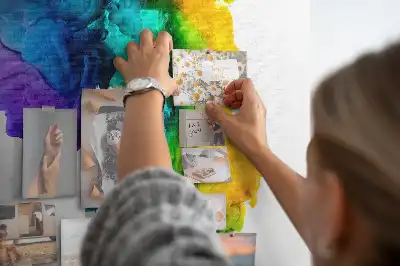 Tablica korkowa dla dzieci Tęcza kolorów