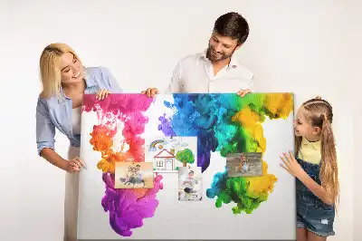 Tablica korkowa dla dzieci Tęcza kolorów