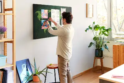 Korkowa tablica ścienna Mapa świata Trawiasta