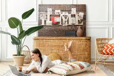Ozdobna tablica korkowa z napisem Home