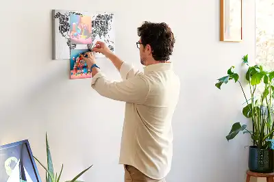 Tablica korkowa ozdobna Typograficzna mapa kontynentów