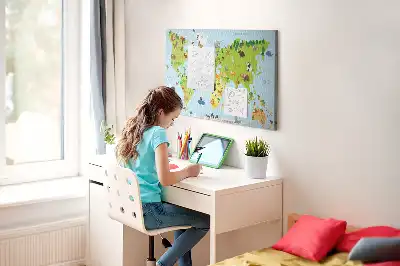 Korkowa tablica Atlas zwierząt dla dzieci