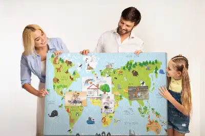 Korkowa tablica Atlas zwierząt dla dzieci