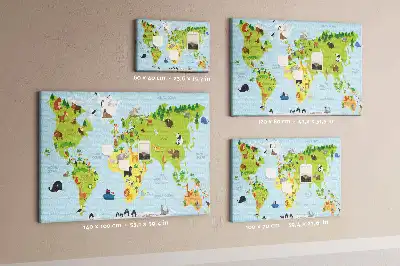 Korkowa tablica Atlas zwierząt dla dzieci