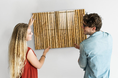 Tablica magnetyczna na ścianę Bambusowe kije
