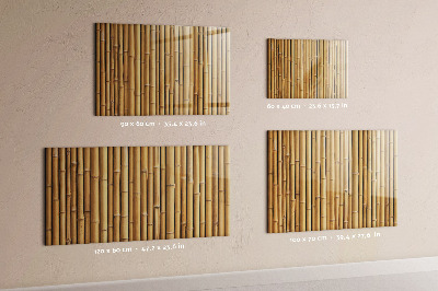 Tablica magnetyczna na ścianę Bambusowe kije