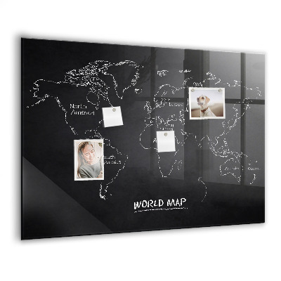 Tablica magnetyczna dla dzieci Mapa świata kraje
