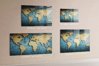 Tablica magnetyczna dla dzieci Mapa świata 3D