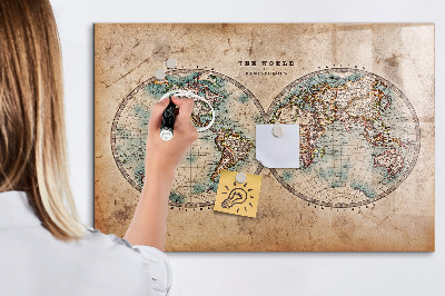 Tablica do rysowania magnetyczna Świat globus mapa