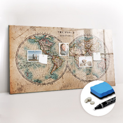 Tablica do rysowania magnetyczna Świat globus mapa