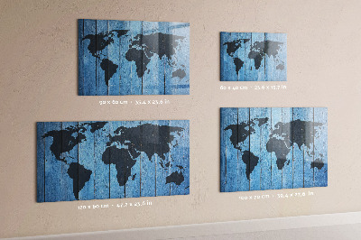 Mapa świata deski