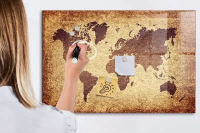 Tablica do rysowania magnetyczna Stara mapa świata