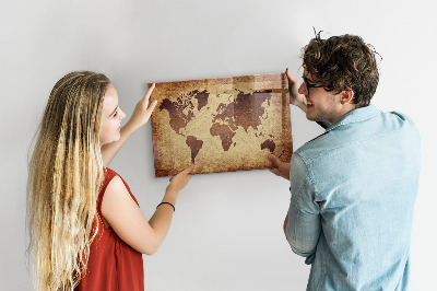 Tablica do rysowania magnetyczna Stara mapa świata
