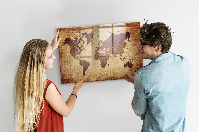 Tablica do rysowania magnetyczna Stara mapa świata