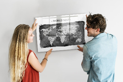 Retro mapa świata