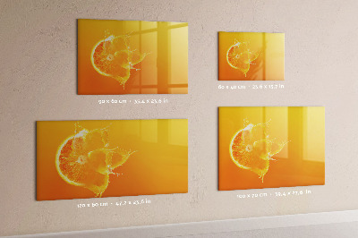 Tablica magnetyczna na magnesy na ścianę Pomarańcza
