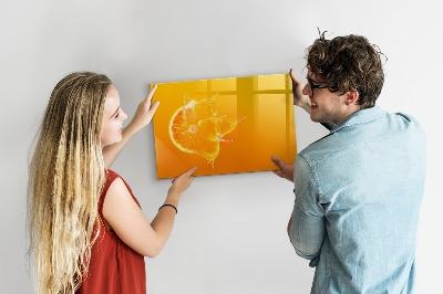 Tablica magnetyczna na magnesy na ścianę Pomarańcza