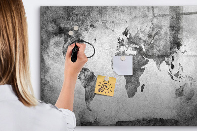 Tablica magnetyczna z pisakiem Mapa świata