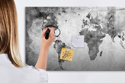 Tablica magnetyczna z pisakiem Mapa świata