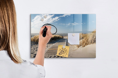 Tablica magnetyczna z pisakiem Widok na plażę