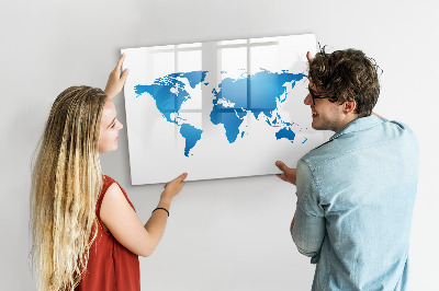 Tablica magnetyczna z pisakiem Mapa świata