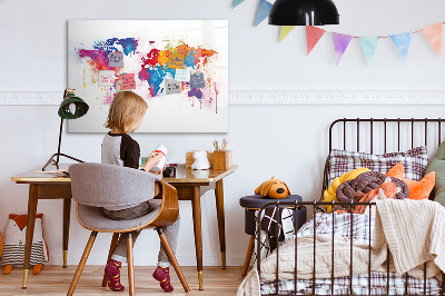 Tablica magnetyczna z pisakiem Mapa świata