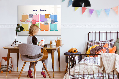 Tablica magnetyczna z pisakiem Tygodniowy planer