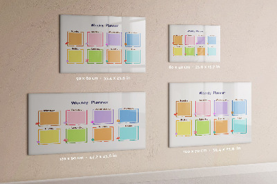 Tablica magnetyczna z pisakiem Tygodniowy planer