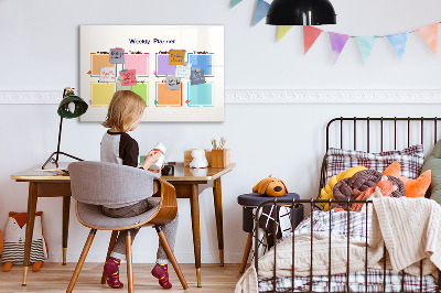 Tablica magnetyczna z pisakiem Tygodniowy planer