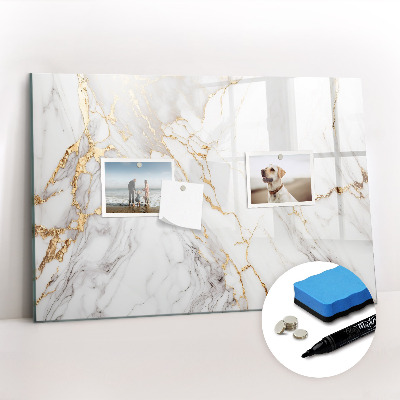 Tablica magnetyczna z pisakiem Marmur ozdobny
