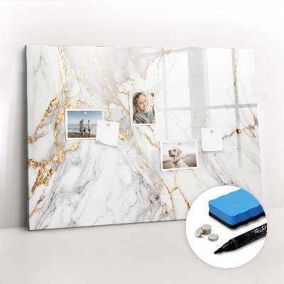 Tablica magnetyczna z pisakiem Marmur ozdobny