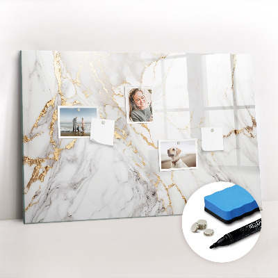 Tablica magnetyczna z pisakiem Marmur ozdobny