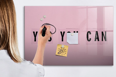 Tablica magnetyczna z pisakiem Yes you can