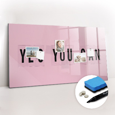 Tablica magnetyczna z pisakiem Yes you can
