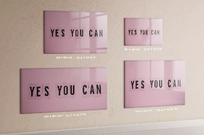 Tablica magnetyczna z pisakiem Yes you can