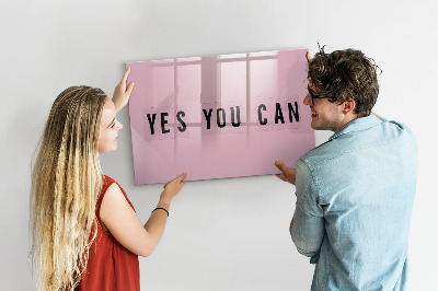 Tablica magnetyczna z pisakiem Yes you can