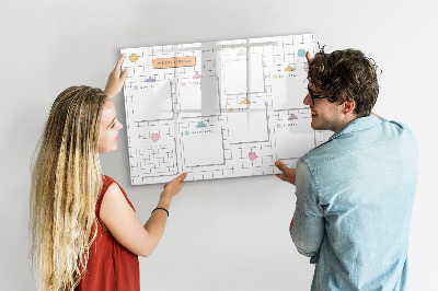 Tablica magnetyczna z pisakiem Tygodniowy plan