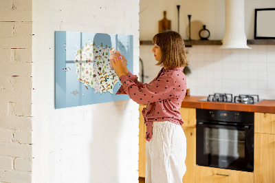 Tablica magnetyczna do kuchni Polska mapa zwierząt