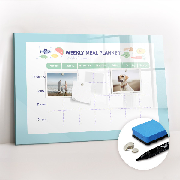 Tablica magnetyczna z pisakiem Planer posiłków