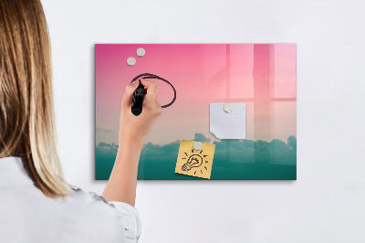 Tablica magnetyczna z pisakiem Gradient niebo