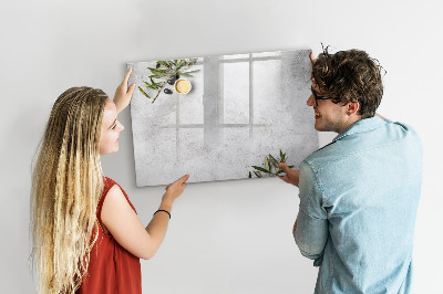 Tablica magnetyczna z pisakiem Minimalistyczne oliwki