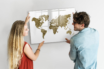 Tablica magnetyczna z pisakiem Mapa świata