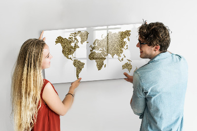 Tablica magnetyczna z pisakiem Mapa świata