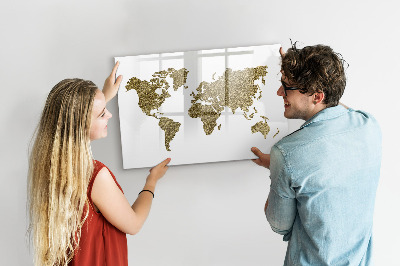 Tablica magnetyczna z pisakiem Mapa świata