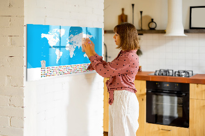 Tablica magnetyczna z pisakiem Mapa konturowa państw