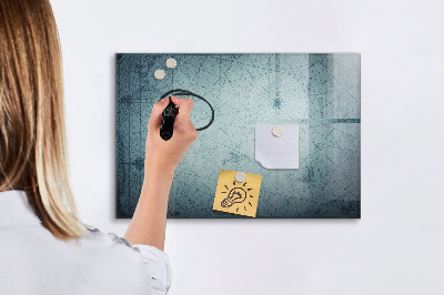 Tablica magnetyczna suchościeralna dla dzieci Vintage mapa