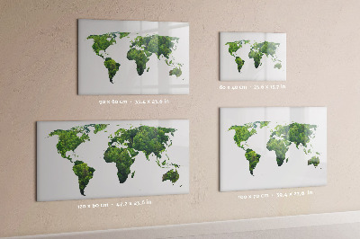 Tablica magnetyczna z pisakiem Mapa świata ekologia