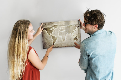 Tablica magnetyczna z pisakiem Mapa świata