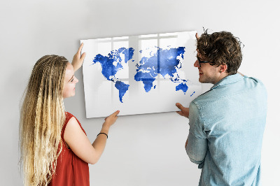 Tablica magnetyczna z pisakiem Mapa świata kosmos