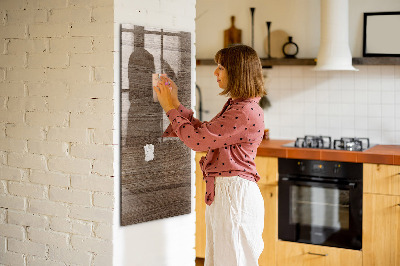 Magnetyczna tablica do rysowania Drewno nowe